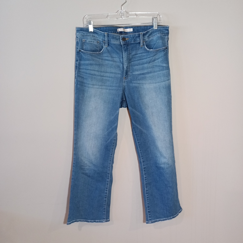 Athleta Sculptek Flare Crop Stretch Jeans Size 14